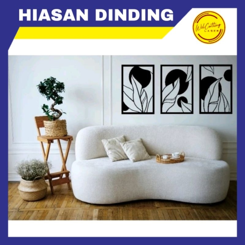 HIASAN DINDING TEMA DAUN / DEKORASI KAMAR AESTHENTIK