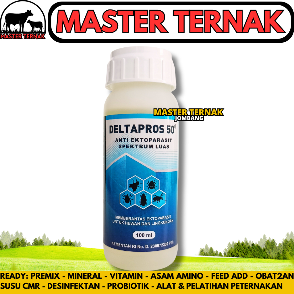 DELTAPROS 100ML VADCO - Obat Pembasmi Lalat & Larva Lalat Caplak Kutu Pinjal Pada Sapi Paling Ampuh 