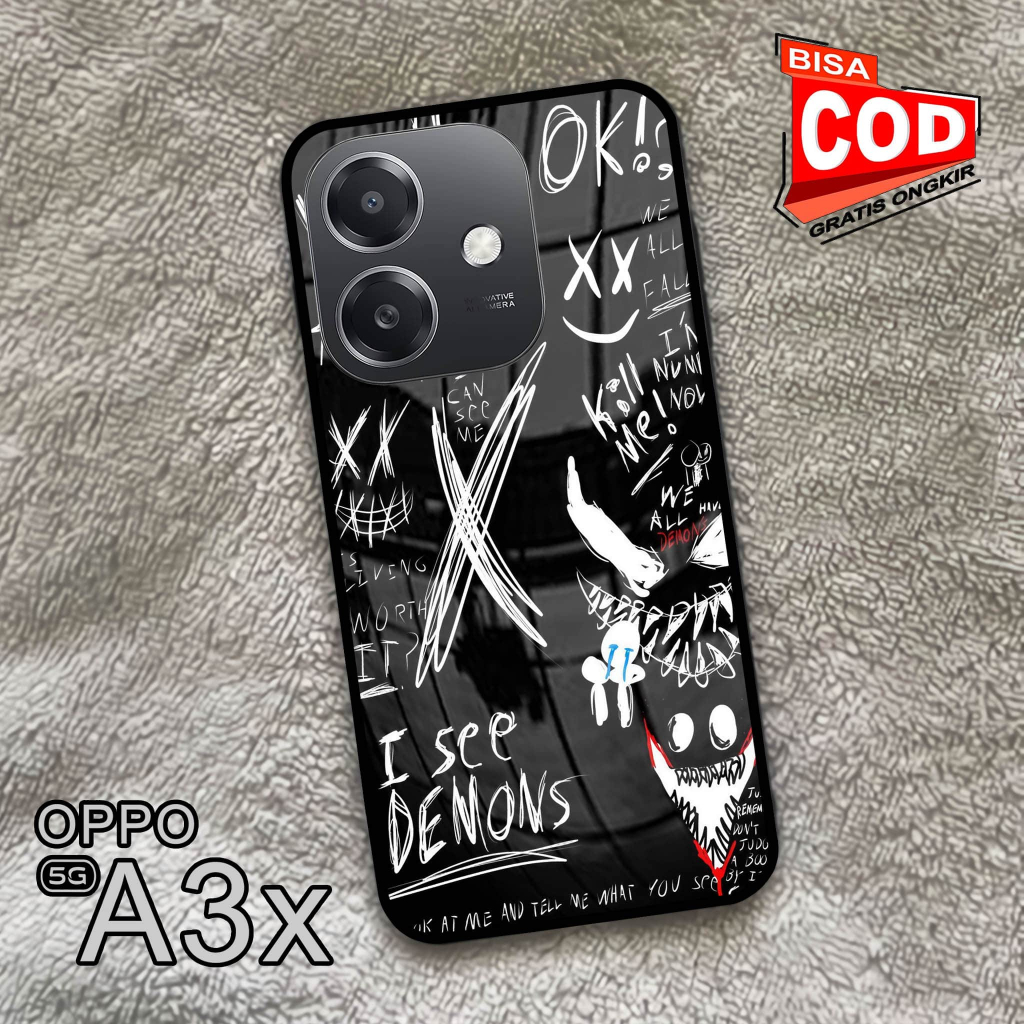 trinnity_shop - Case Hp Kaca For OPPO A3X & OPPO A5i [T69].