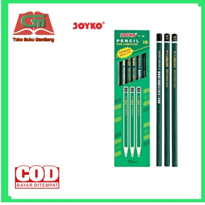 

1 PAK ISI 12 PENSIL 2B JOYCO P 88 FOR COMPUTER