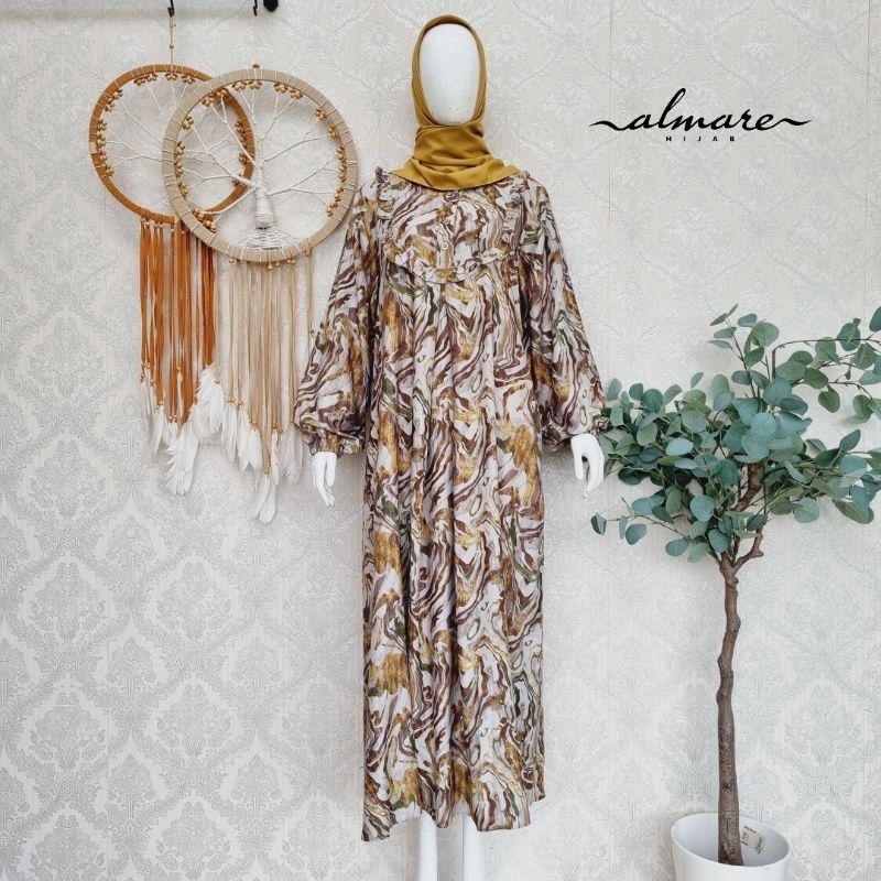 Gamis Katun Rayon Motif