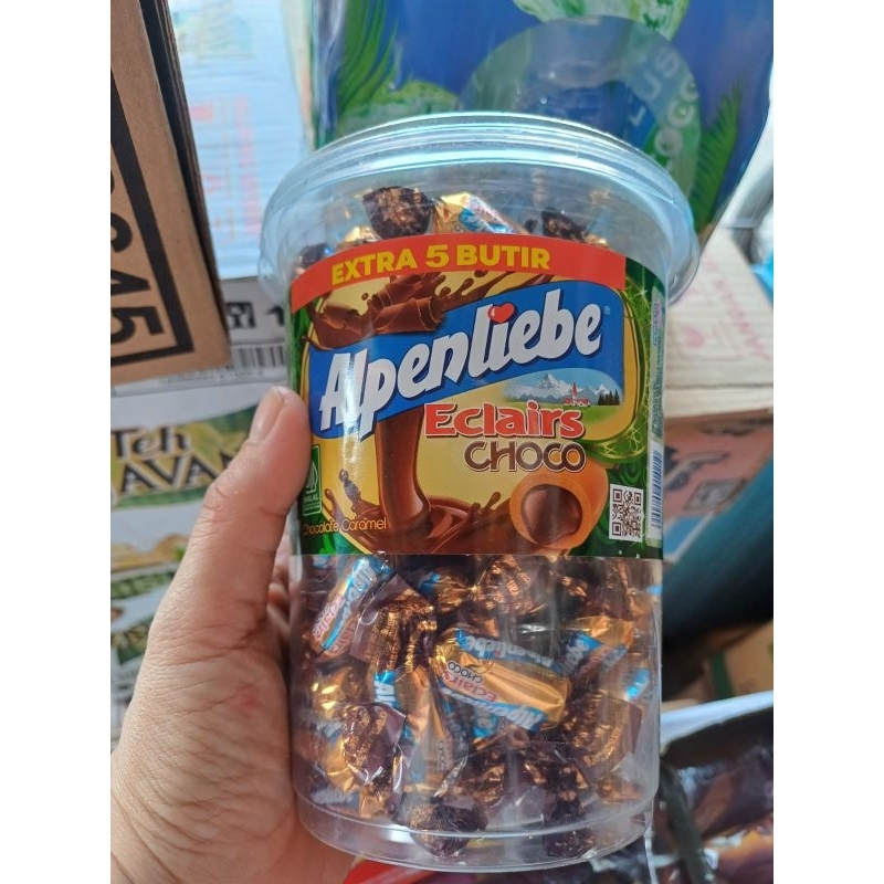

permen alpenliebe eclairs choco toples isi 100pcs extra 5pcs