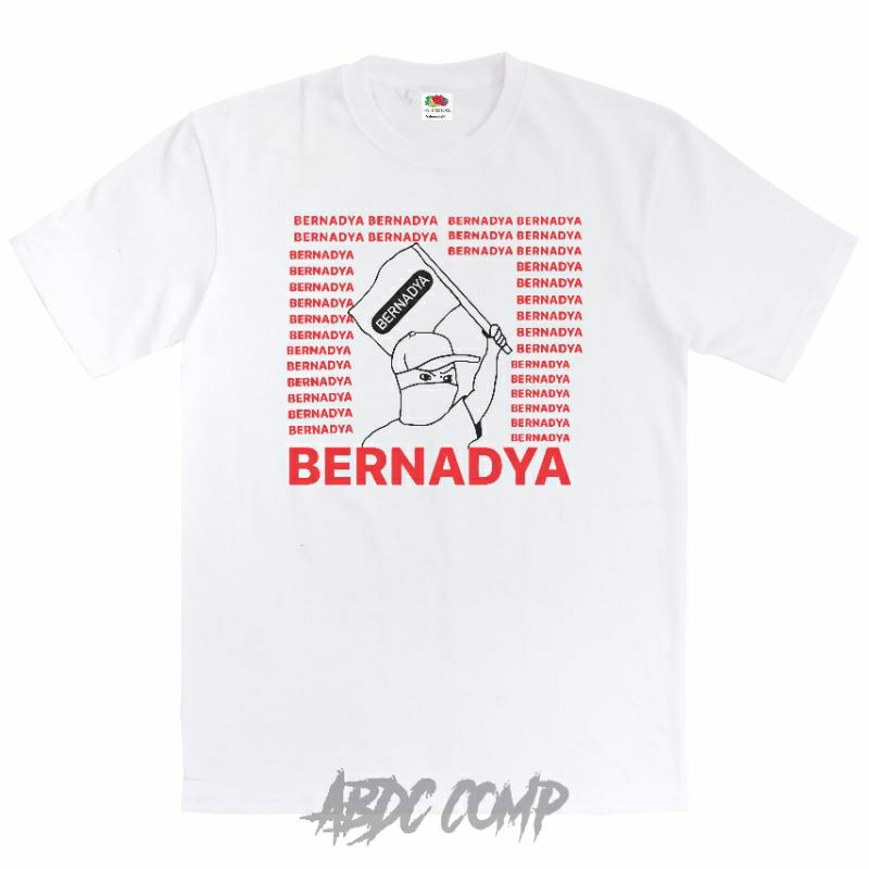 T-Shirt Bernadya - Logo Meme / Kaos Band Indie Indonesia  Pop / Baju Senja Kopi Skena
