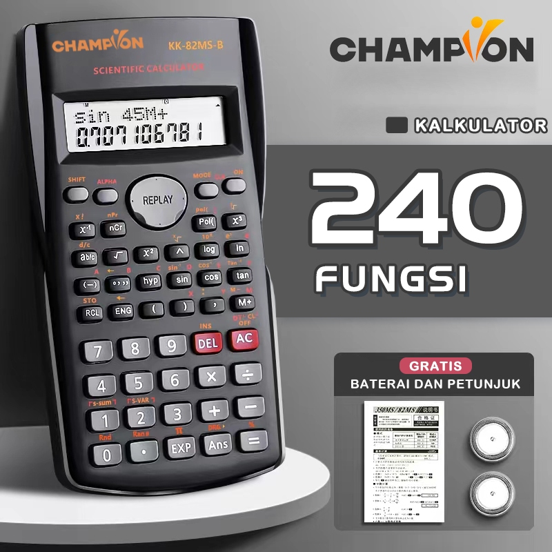

Kalkulator Function kalkulator ilmiah Murid Kalkulator fungsi/scientific calculator 240 Fungsi 4 Warna - Stazionario