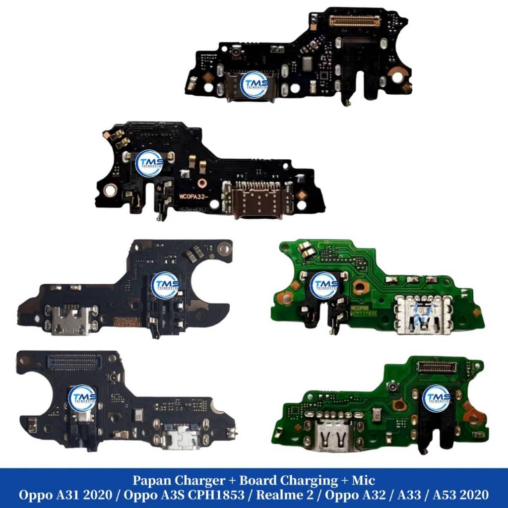 Papan Charger + Board Charging + Mic Oppo A31 2020 / Oppo A3S CPH1853 / Realme 2 / Oppo A32 / A33 / 