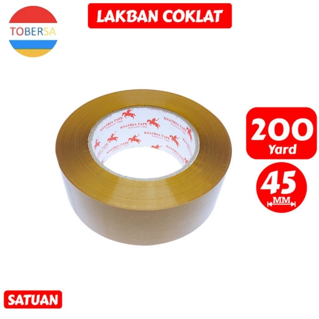 

Lakban Coklat 45MM X 200 Yard Merk KSATRIA Tape