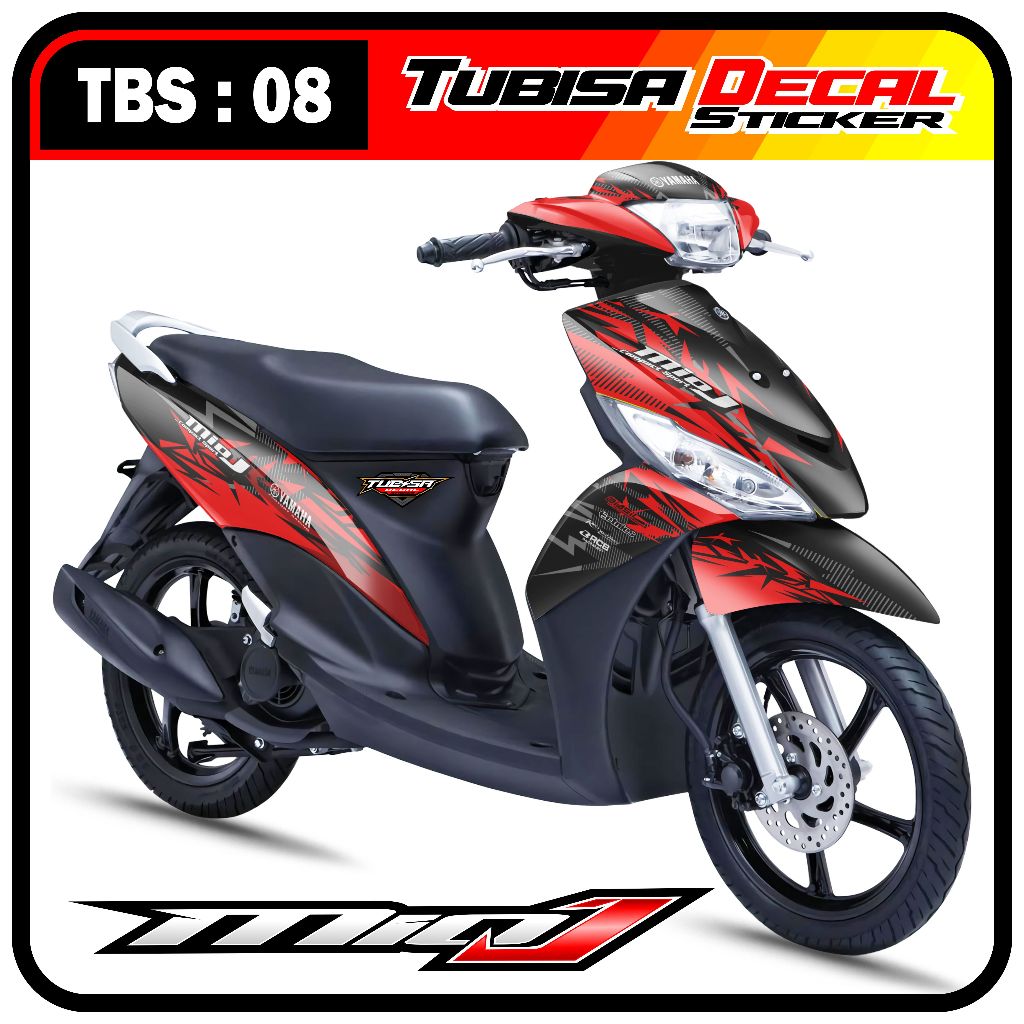 Decal Sticker Full Body Yamaha MIO J - Dekal Stiker Striping Motor MIO J Premium Racing. TBS.08