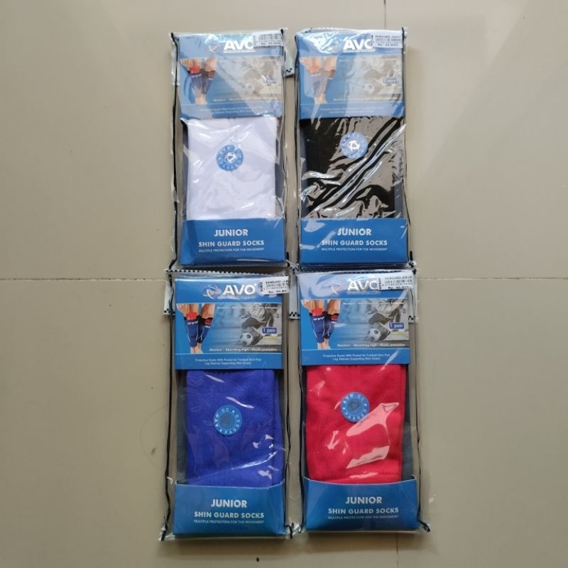 Sarung Deker AVO JUNIOR Anak Sepak Bola Futsal Tempat Deker Kaki Original Berkualitas