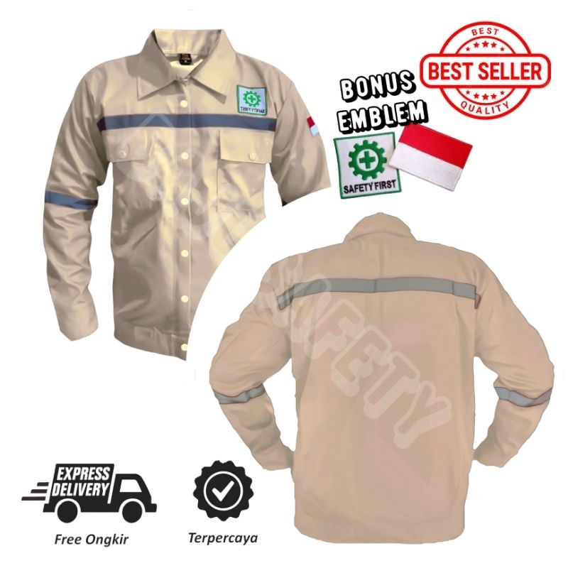 Promo Terbatas: Wearpack Safety American Drill Berkualitas Premium dengan Warna krem dan Harga Terja