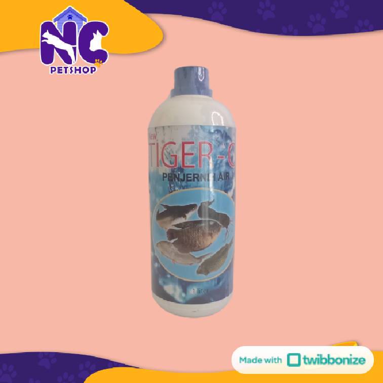 TIGER O2 1L - Cairan Penjernih air keruh, memperbaiki kualitas air pada kolam ikan koi lele nila