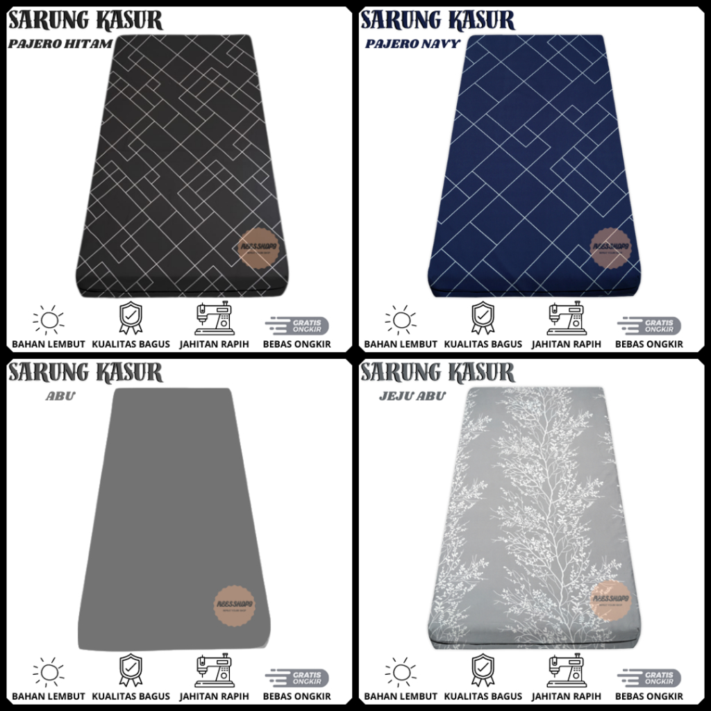 Sarung Kasur Busa Resleting 80x200x20 - Sprei Resleting 80x200x20