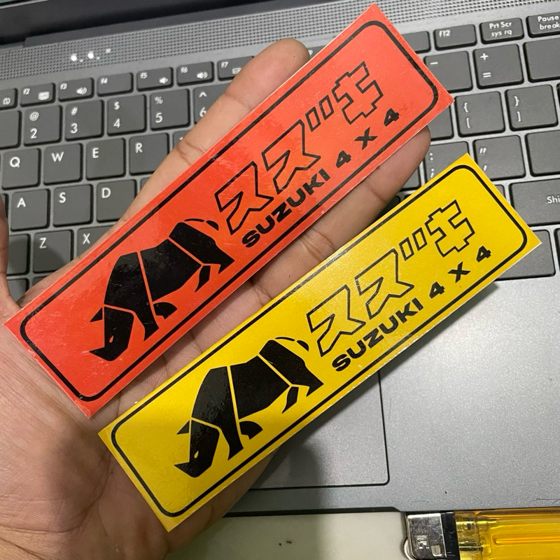sticker/stiker suzuki jimny 4x4 persegi 061