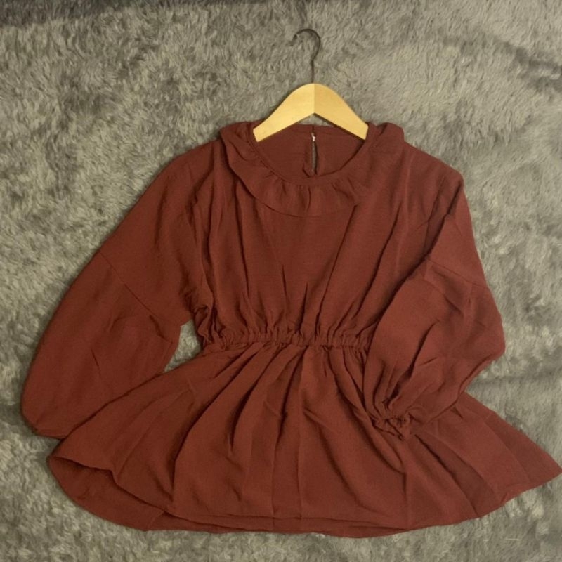 Olla Blouse Atasan Wanita Rempel Crinkle Airflow