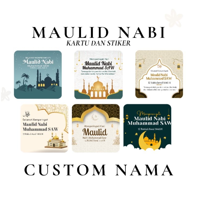 

LABEL NASI KOTAK MAULID NABI / STIKER CUSTOM / STIKER NASI BOX