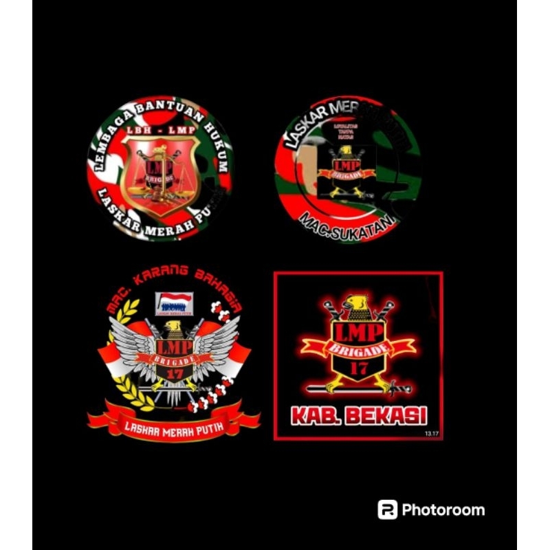 

Stiker Laskar Merah Putih/stiker LMP/stiker ormas/stiker anti air/bahan berkualitas/perekat kuat dan tahan lama