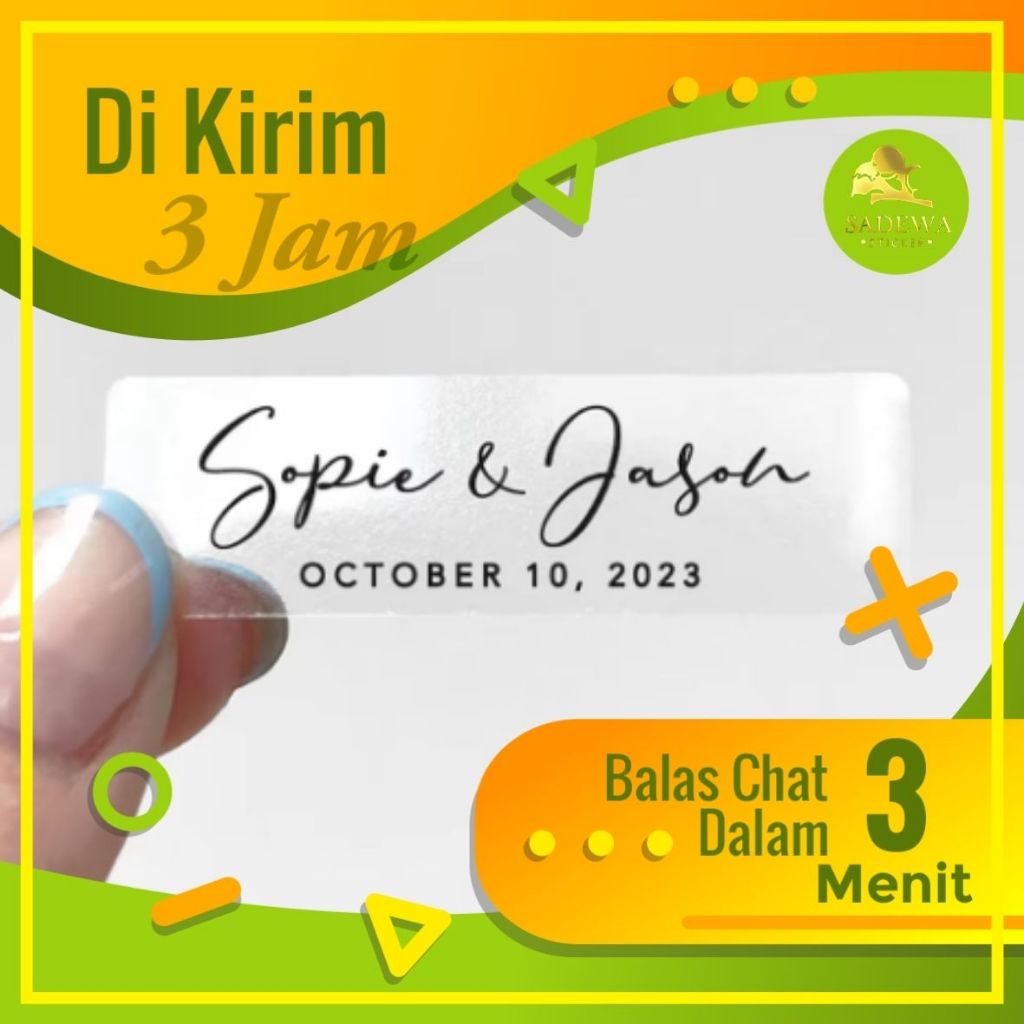 

SPV 9 1-7 Sadewa Cetak Stiker Vinyl Kotak Label Makanan Print Sticker Custom Kemasan Termurah