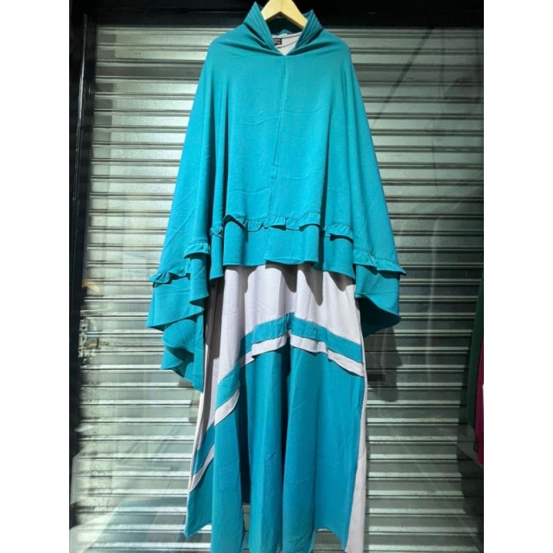 SET GAMIS SYAR'I SAYIDA ORIGINAL PREMIUM BY AKU KARISSA/SET GAMIS & JILBAB PREMIUM WANITA DEWASA DIJ
