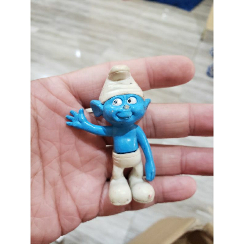 ACTION FIGURE SMURF MINUS JUNK PEYOY MCDONALDS HAPPYMEAL HAPPY MEAL JUALAN JUAL MAINAN BEKAS SECOND 