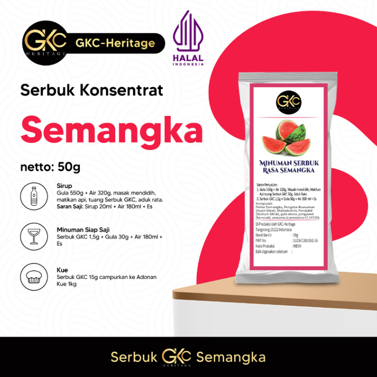 

GKC Heritage Bubuk/Serbuk Semangka 50gr Watermelon Powder