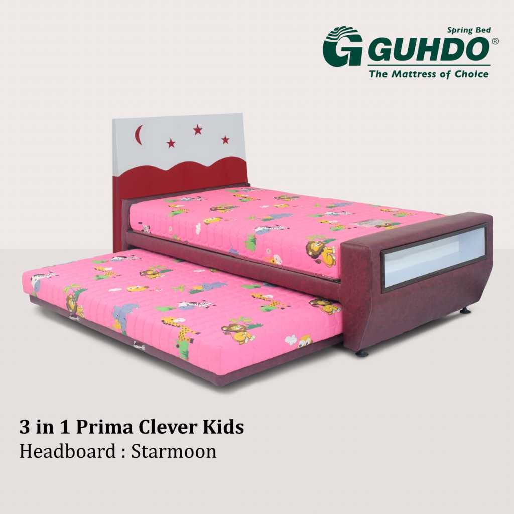 Kasur Springbed 3 in 1 90–180×200 Guhdo Clever Kids – Busa, Pressurized Foam, Zipper System