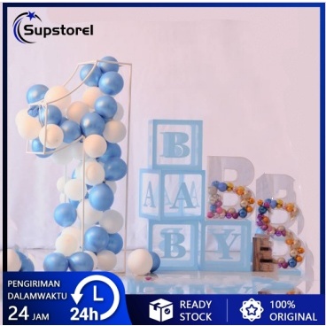 4pcs Balonasia Box Transparan Balon Box Balon Transparan Pastel Transparent Cardboard Party Gift Bal