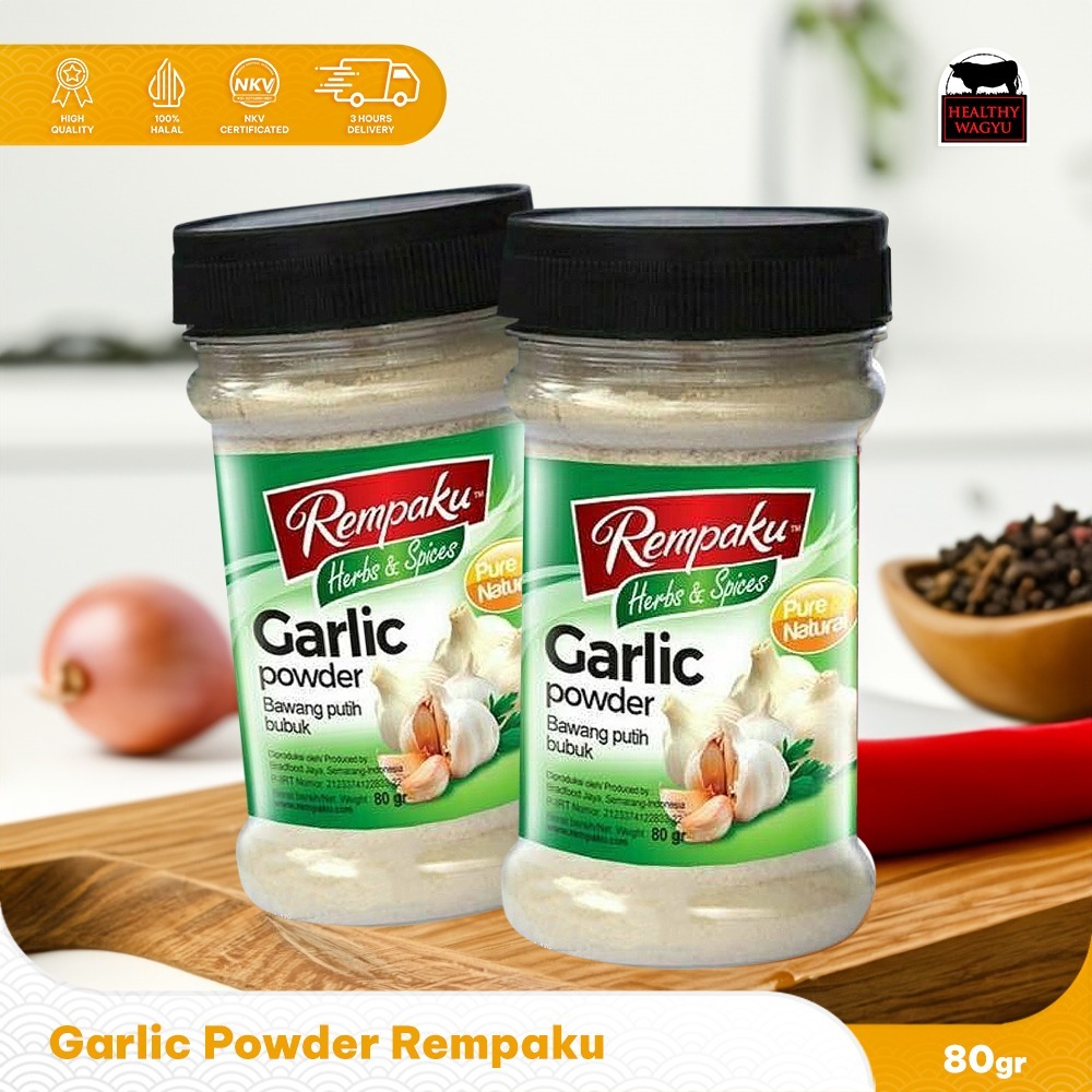 

GARLIC POWDER - BUBUK BAWANG PUTIH - 80GR Healthy Wagyu