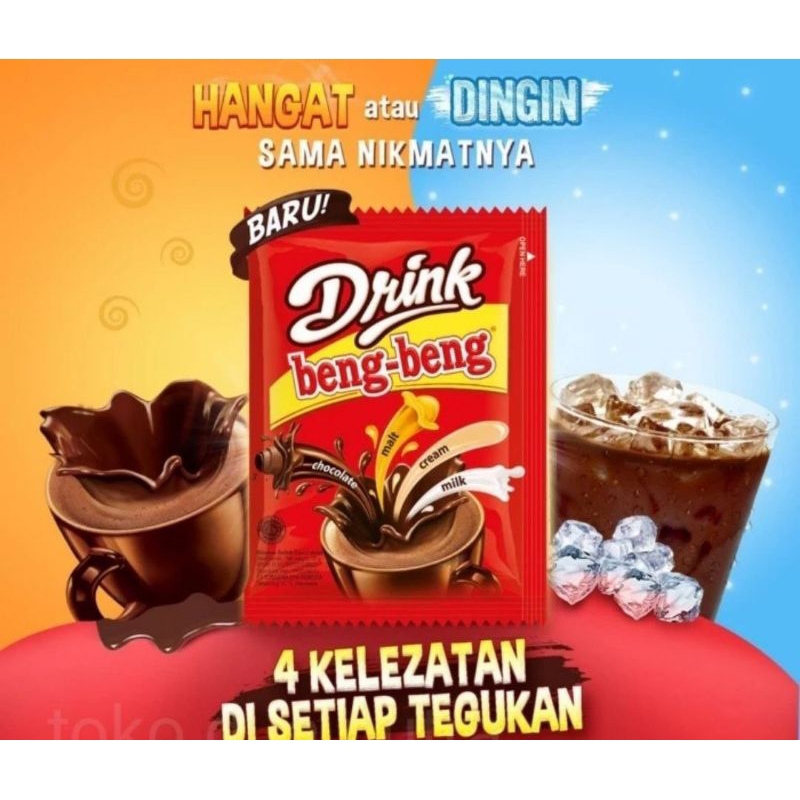 

[ 2 RENCENG ] DRINK BENG BENG CHOCOLATE SACHET 20 PCS DRINK BENGBENG