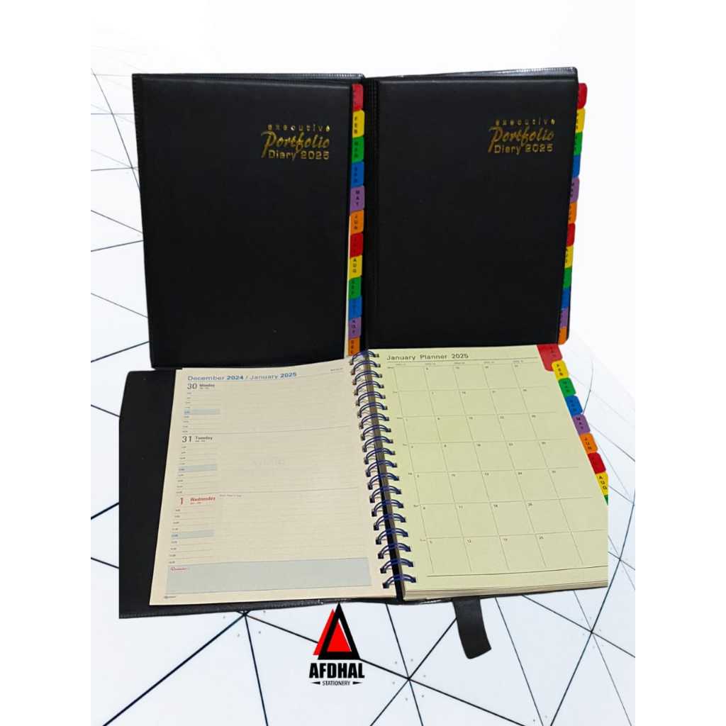 

buku Agenda executive fortfolio Diary TAHUN 2025
