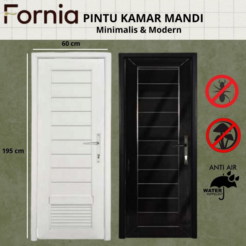 Pintu Kamar Mandi Fornia / Pintu kamar mandi minimalis modern gratis kusen handle  engsel / Pintu ka