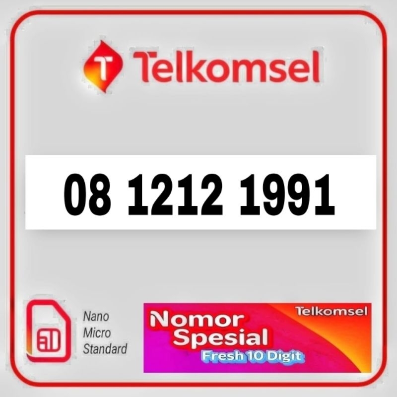 Nomor cantik simpati 10 digit nomer kartu perdana Telkomsel simpati 10digit 10 digit prabayar limite