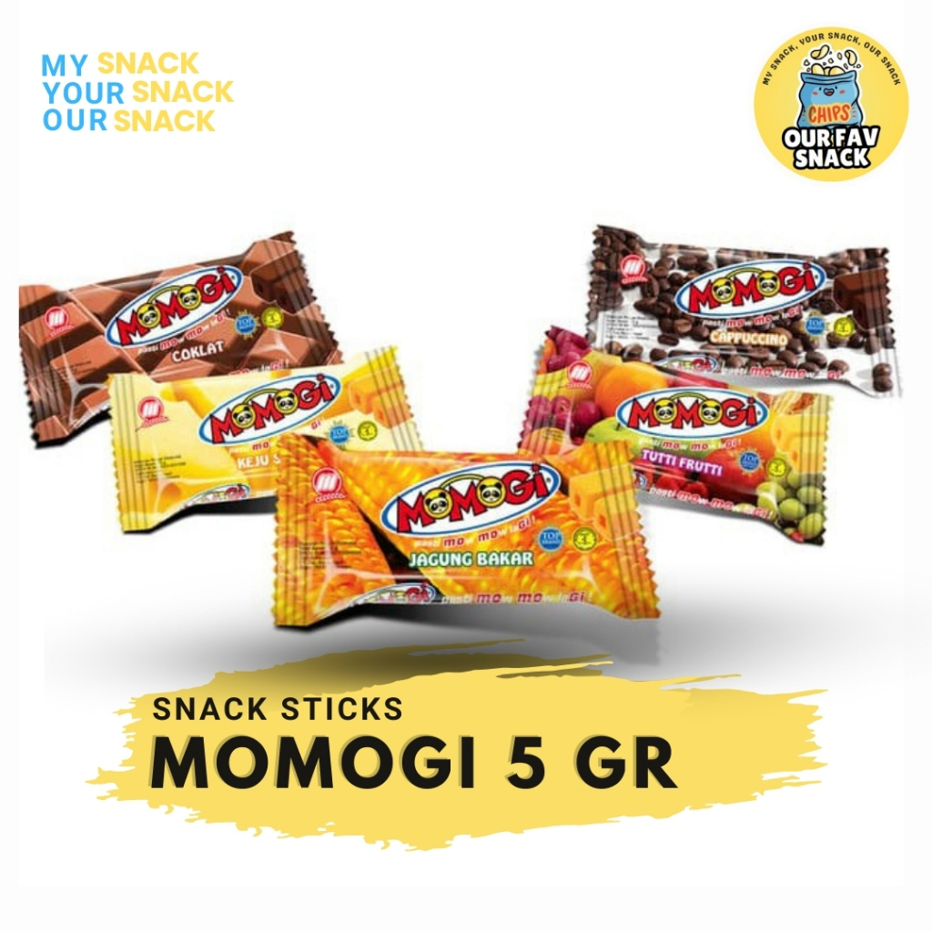 

Snack Stik Momogi Makanan Ringan 5 G 3 Varian Rasa