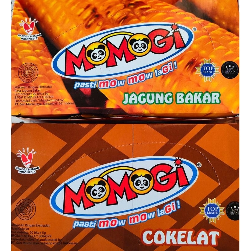 

Momogi rasa jagung bakar dan cokelat 5gr x 20pcs