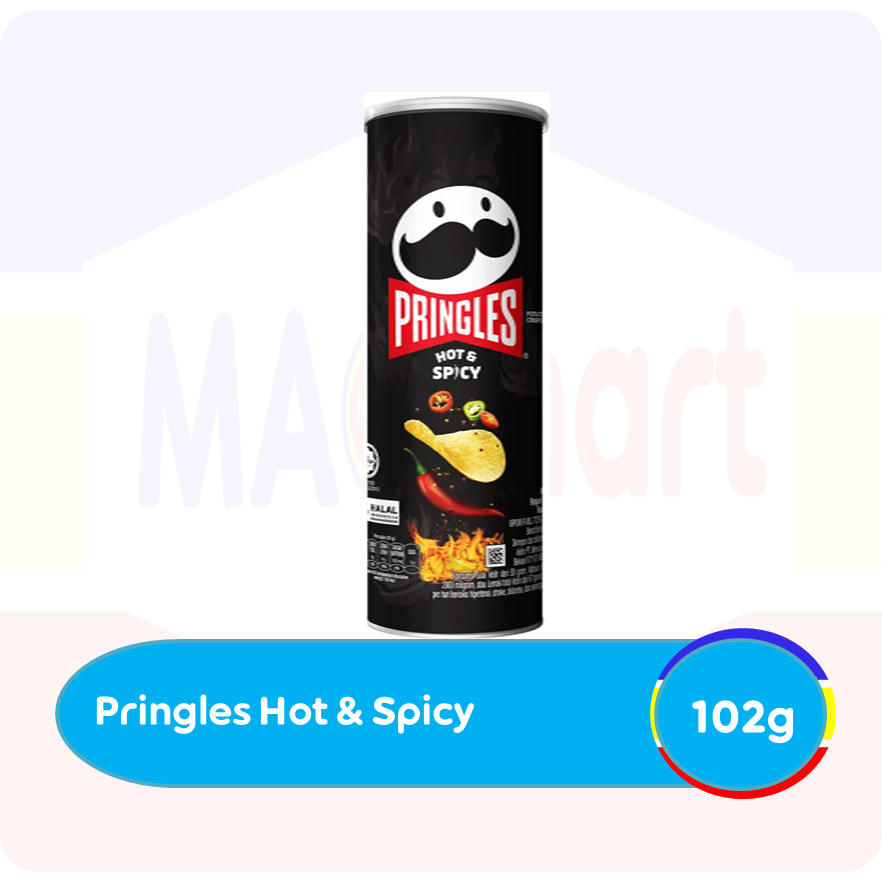 

Pringles Potato Crisps Hot & Spicy 102G