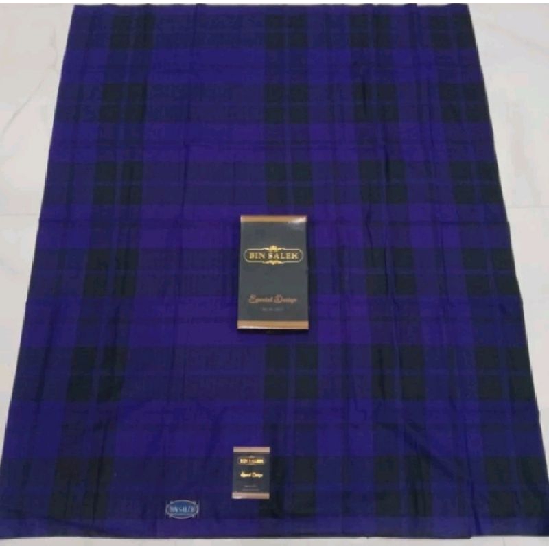 SARUNG BIN SALEH KDT MOTIF BHS KDT JADUL SANDUR SAMARINDA 2 TEROPONG LEMBUT DAN TEBAL TIDAK NERAWANG