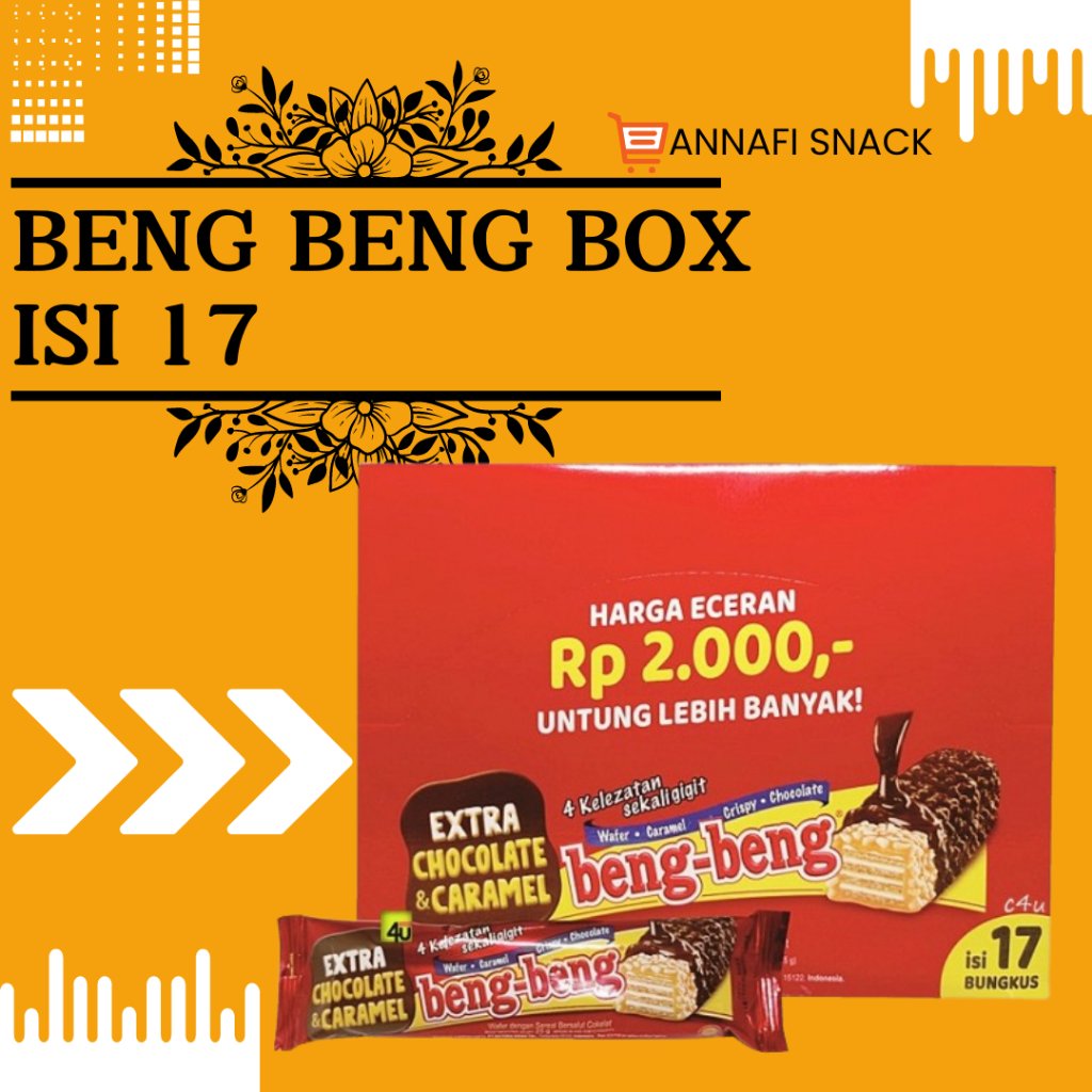 

BENG BENG BOX ISI 17 EXTRA CHOCOLATE CARAMEL