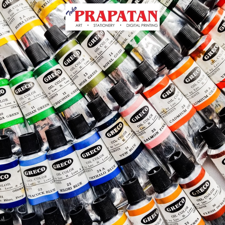 

EKSTRA PROMO Cat Minyak Greco 21ml Kategori 3 Greco Oil Color