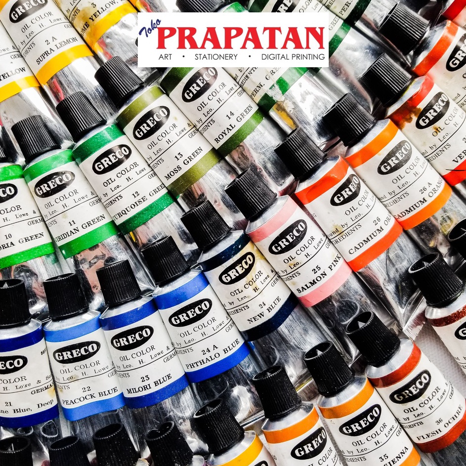 

SUPER BIG SALE Cat Minyak Greco 21ml Kategori 3 Greco Oil Color