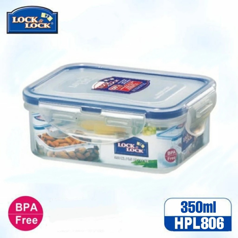 Lock&Lock Food Container 350ml [HPL806] / Lock N Lock / Lock & Lock / Wadah Toples Untuk Makanan / K