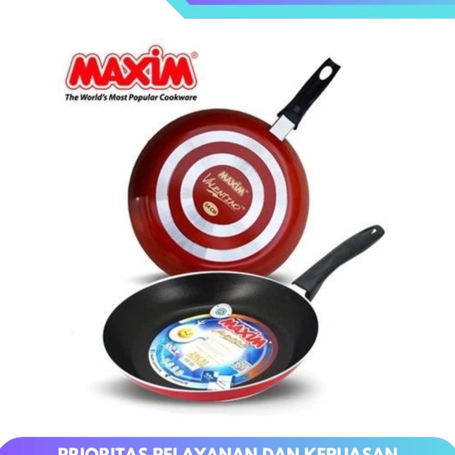 HOT PRODUK MAXIM Panci Teflon Valentino 1226cm Anti Lengket