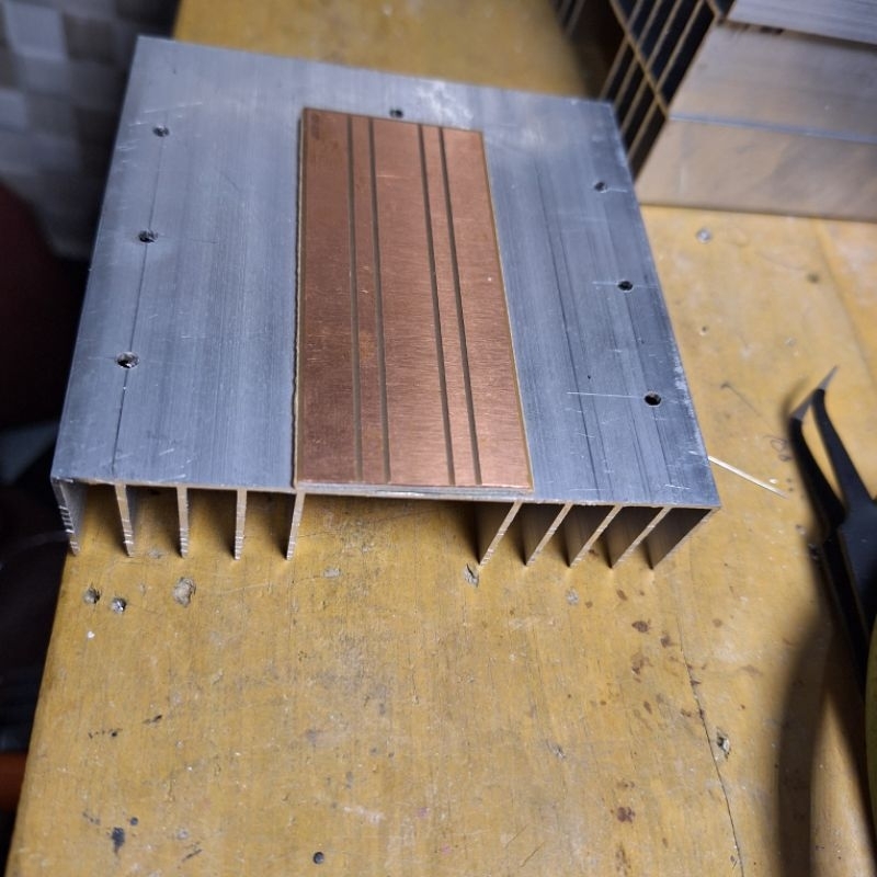 Pendingin 10cm dan pcb transistor final