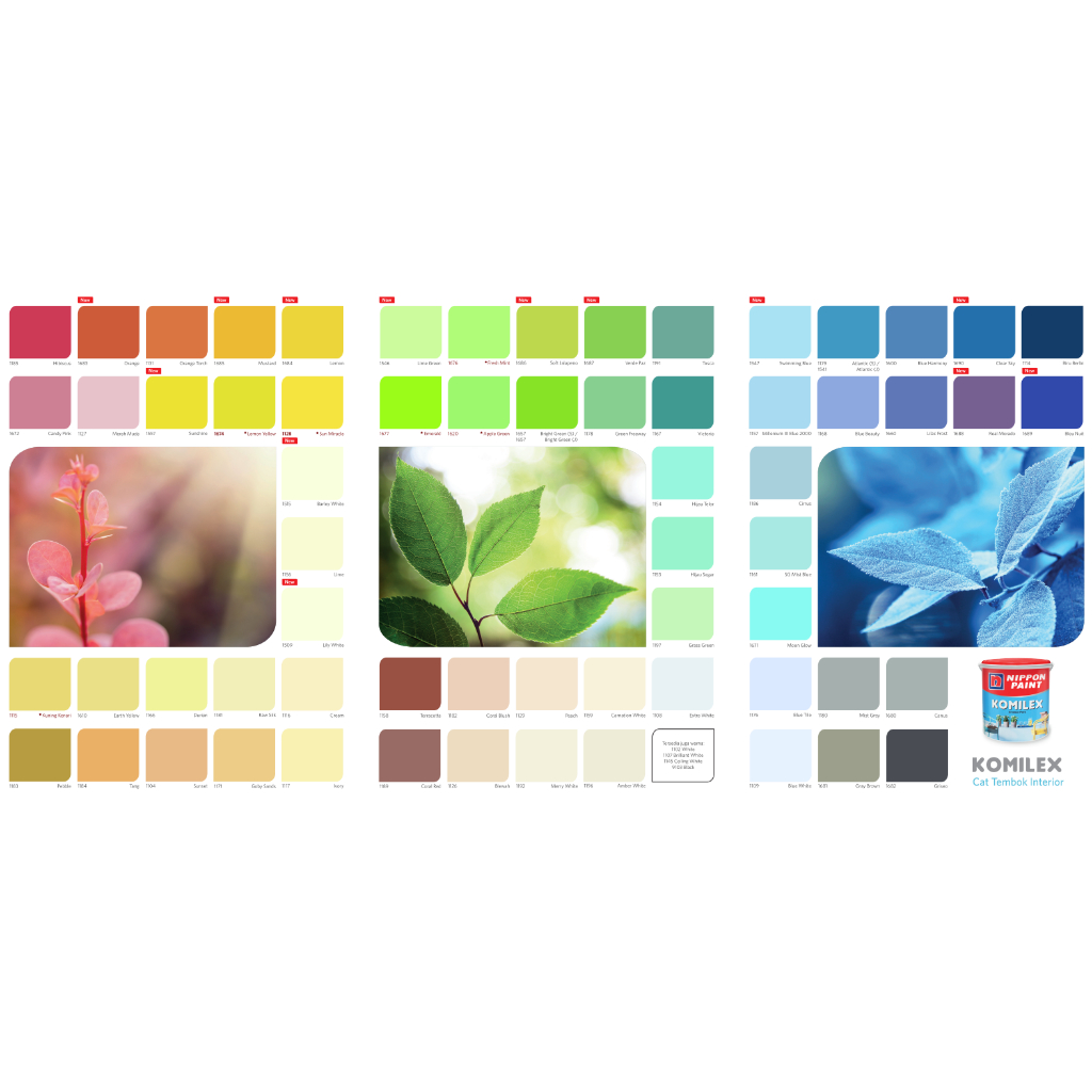 NIPPON Komilex, Cat Tembok Interior KOMILEX By Nippon Paint 4,5 Kg ( Galon )