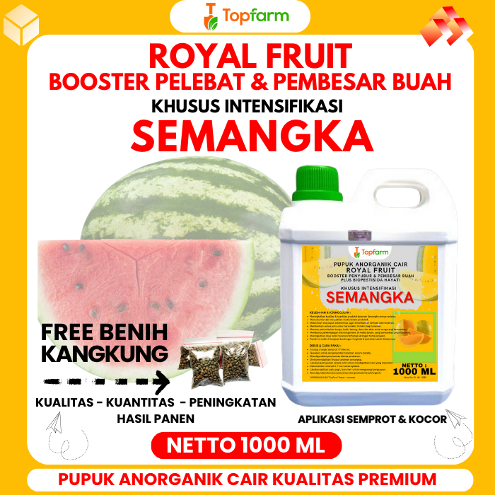 Pupuk Khusus Semangka / Pupuk Cair Khusus Semangka / Pupuk Pembesar Buah Semangka / Pupuk Pembesar S