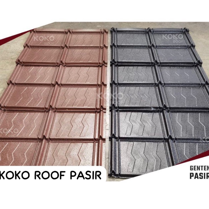 KF7 Genteng Metal Koko Roof Pasir Berat Asli