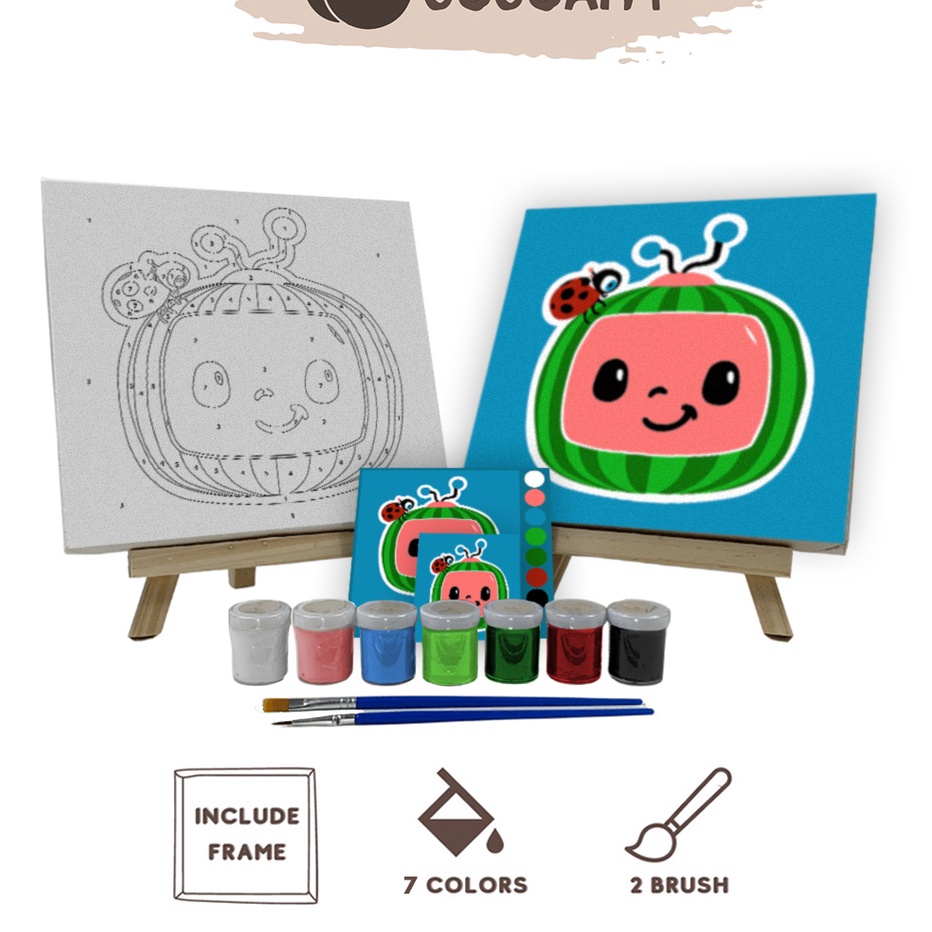 

GROSIRAN MURAH Paint By Number Kit Cocoartid I Kanvas 2 x 2 cm