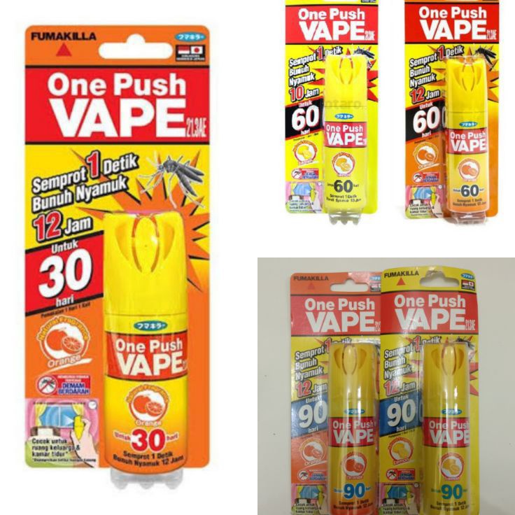 KF7 VAPE ONE PUSH 3 anti nyamuk 1ml