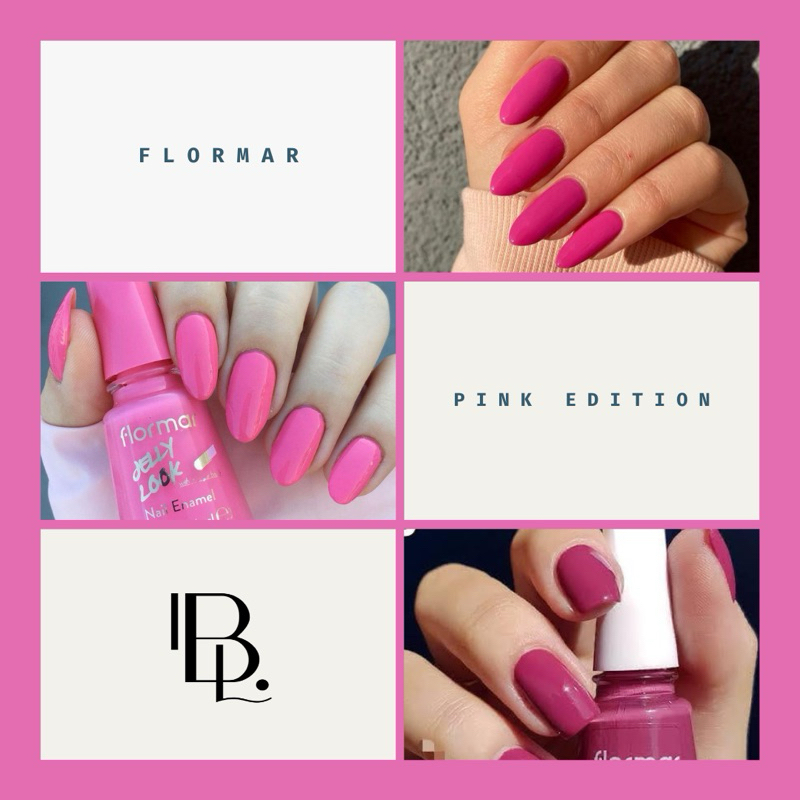 FLORMAR  NAIL POLISH PINK COLLECTION