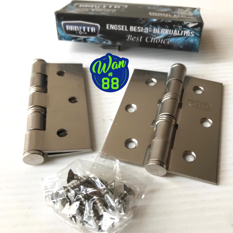 Engsel pintu/jendela 3" tebal Arnetta  SN