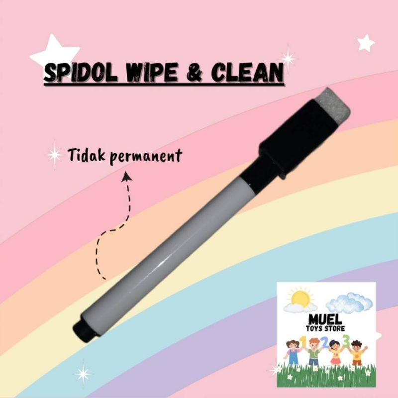 

Spidol Wipe and Clean bisa dihapus