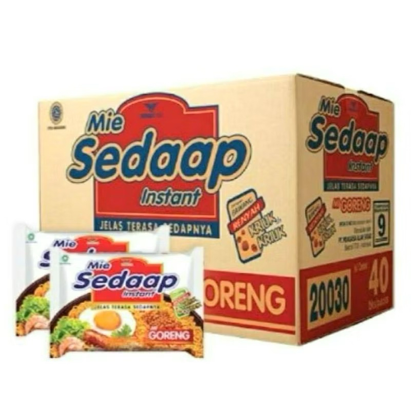 

SEDAAP GORENG 1 DUS ISI 40 MURAH MIE INSTAN