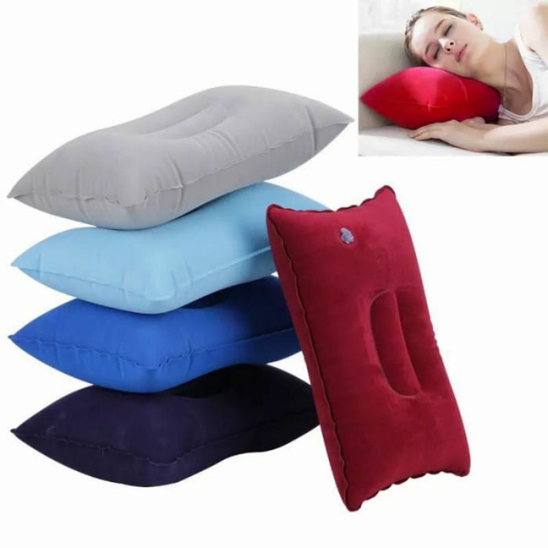 Bantal tiup travelling bantal angin camping bantal tiup multifungsi